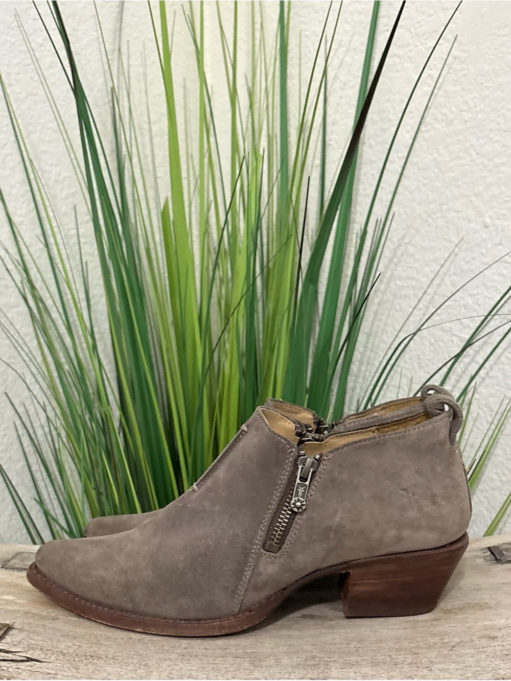 Frye Sacha Moto Suede Booties